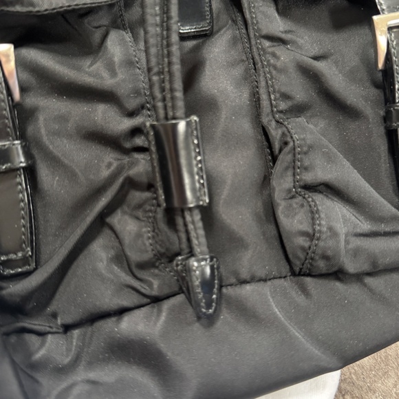 Vintage PRADA Tessuto Large Nylon Vela Backpack Black - Picture 8 of 8